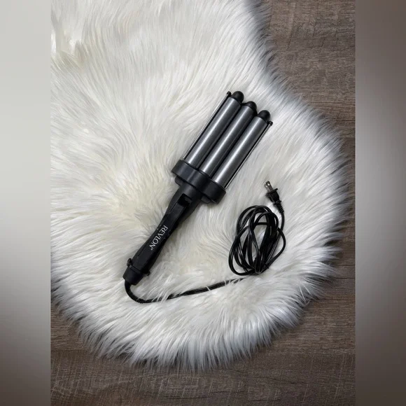 3-Barrel Tourmaline Ceramic Jumbo Waver - Picture 1 of 7